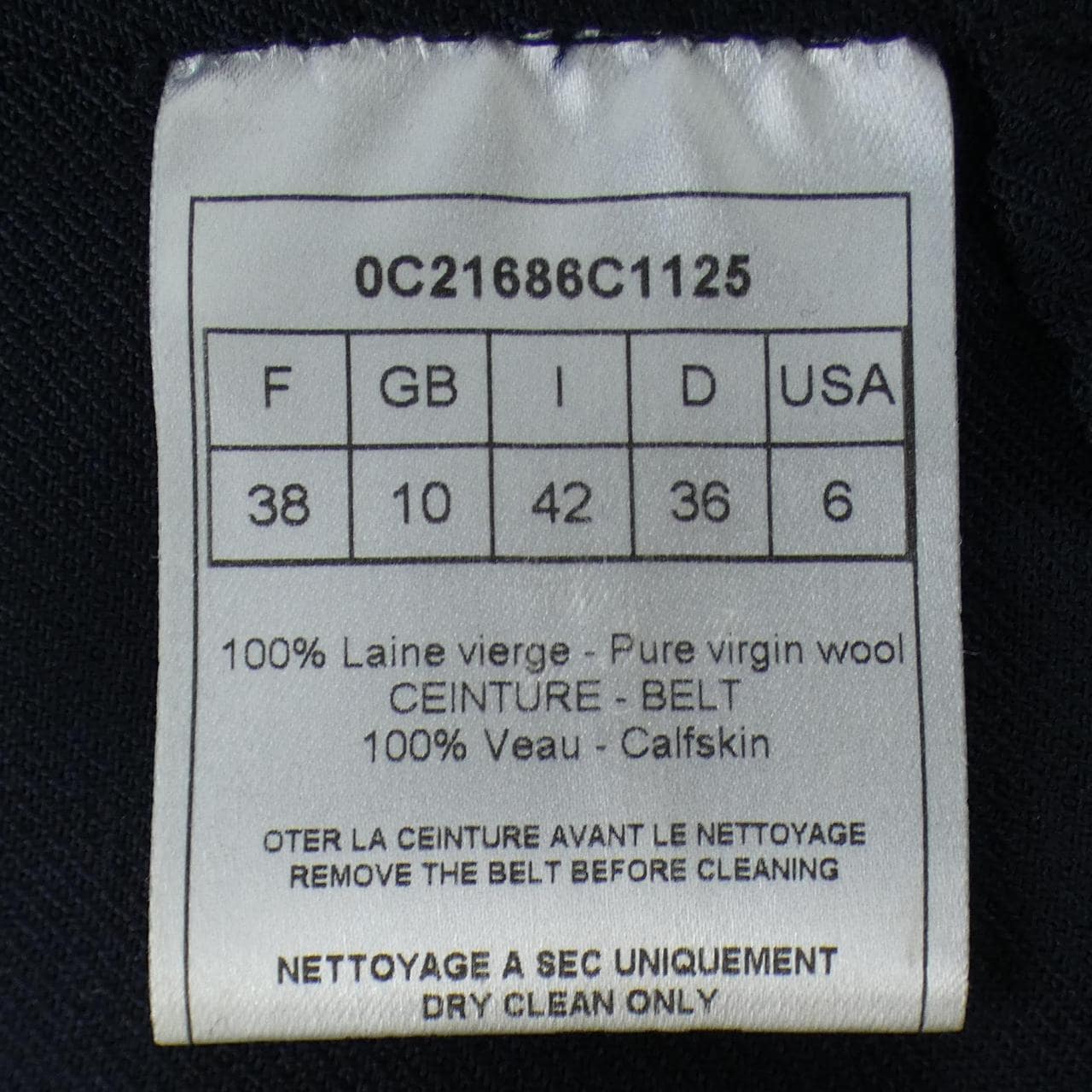 クリスチャンディオール CHRISTIAN DIOR 0C21686C1125 ワンピース