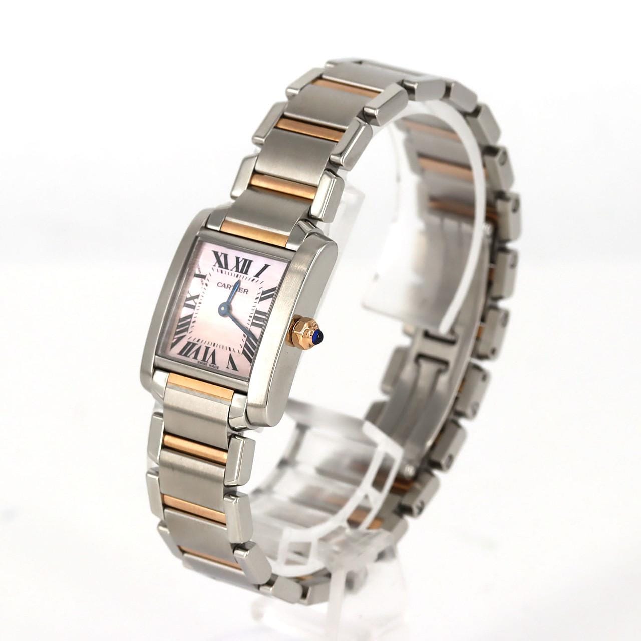 カルティエ タンクフランセーズSM PGコンビ W51027Q4 SSxPG クォーツ