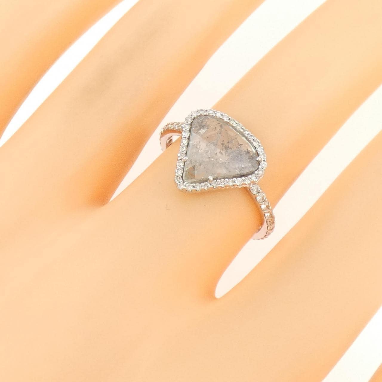 K18WG ダイヤモンド リング 1.39CT
