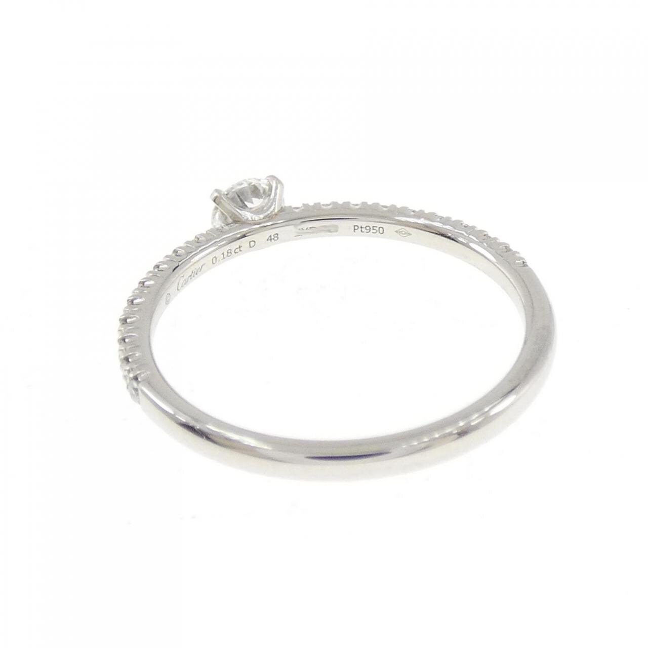 カルティエ エタンセル リング 0.18CT F VVS1 EX
