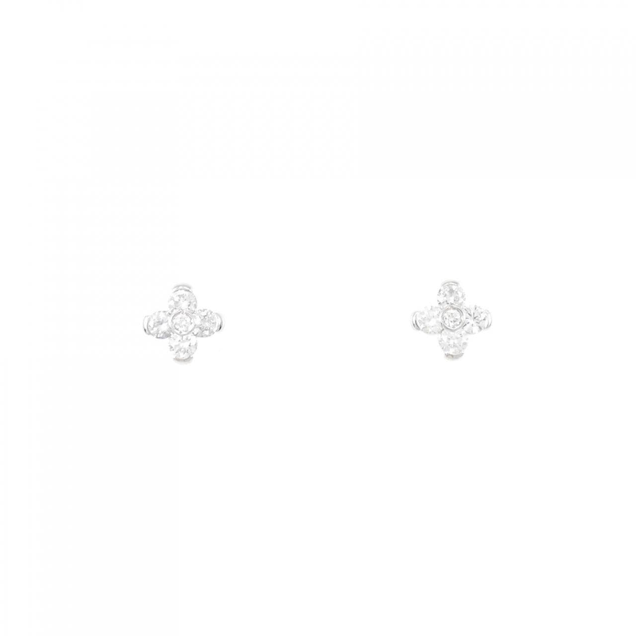 Royal Asscher flower Diamond earrings 0.32CT