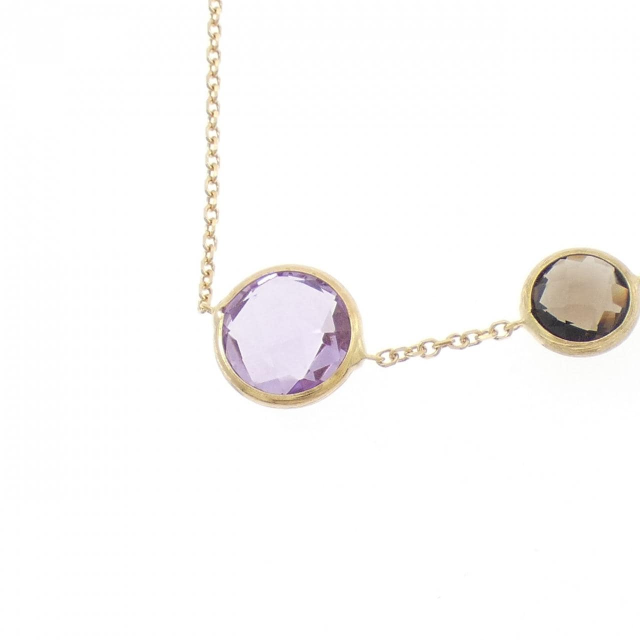 750YG カラーストーン ネックレス