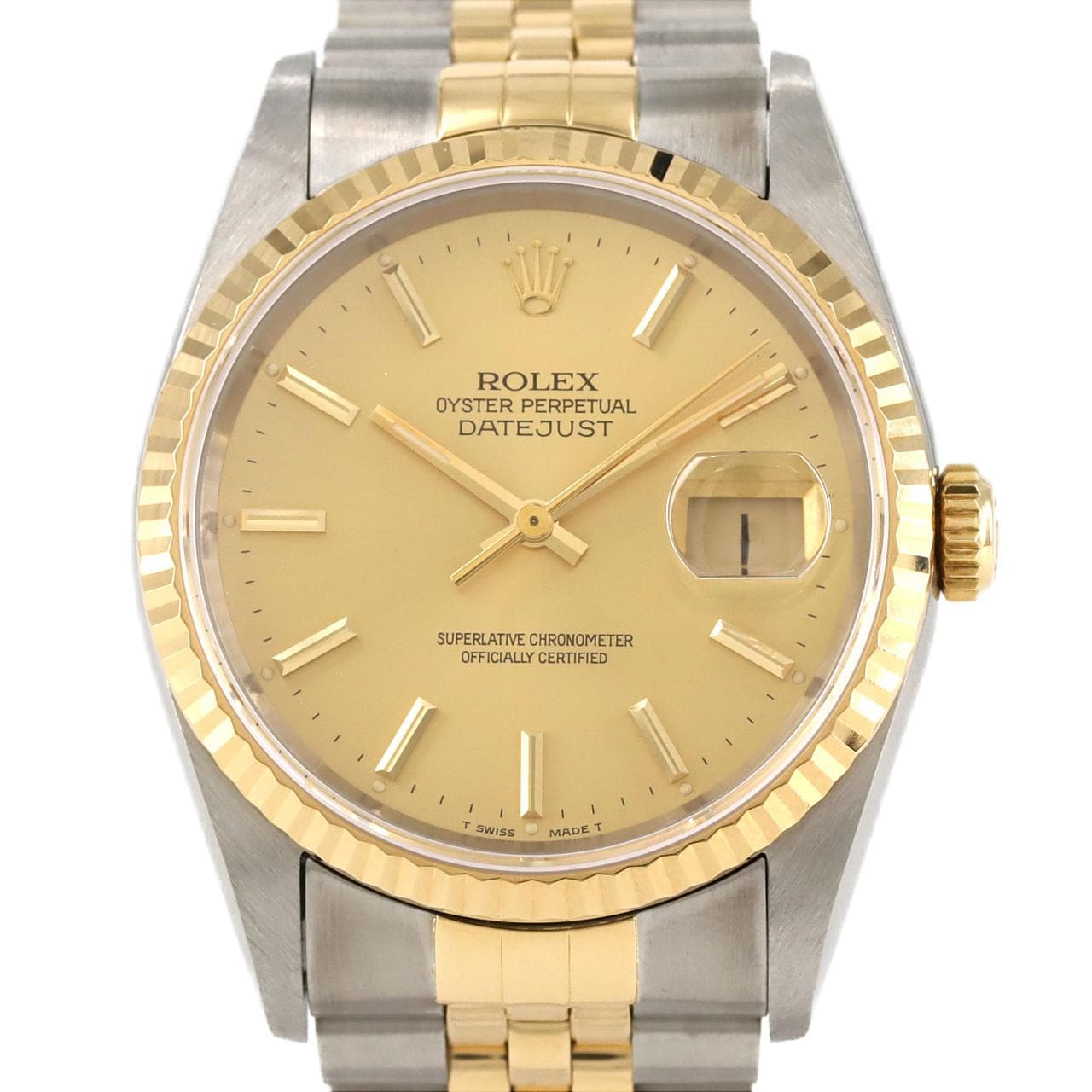 ROLEX Datejust 16233 SSxYG自動上弦X 編號