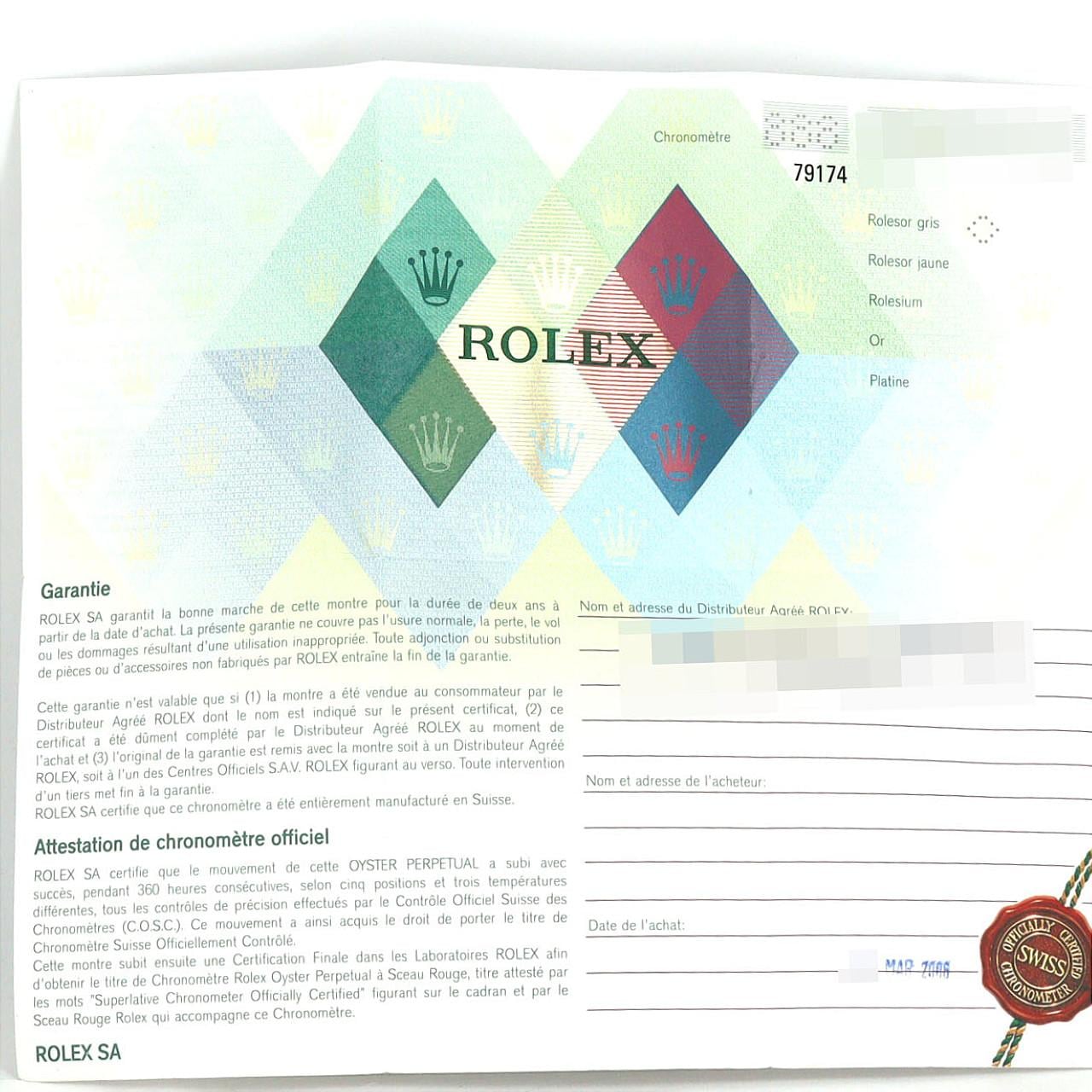 ロレックス デイトジャスト 79174 SSxWG 自動巻 F番