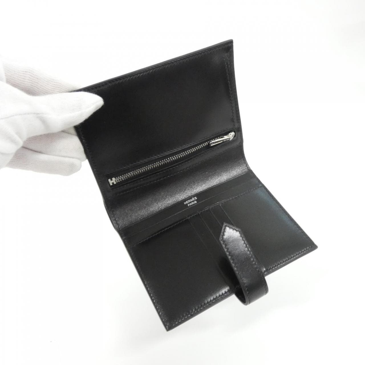 エルメス ベアン コンパクト モノクローム 083080CH 財布