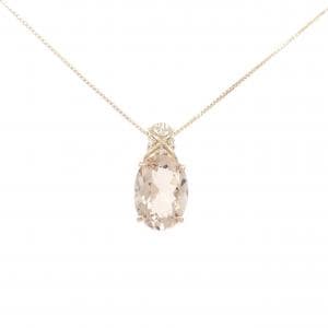 K18PG モルガナイト ネックレス 4.41CT