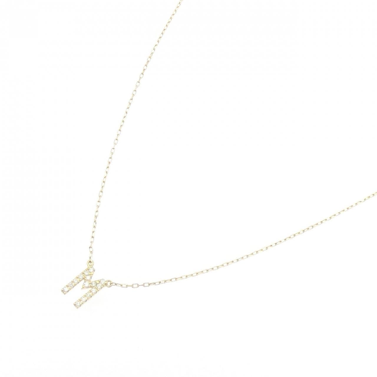 アーカー イニシャル ネックレス 0.06CT