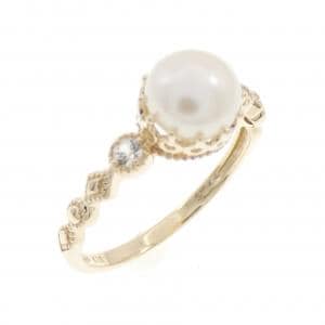 K10YG 淡水パール リング 6.3mm