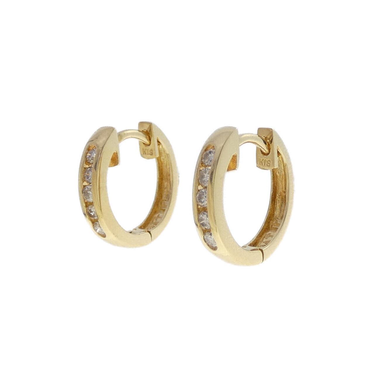K18YG ダイヤモンド ピアス 0.20CT