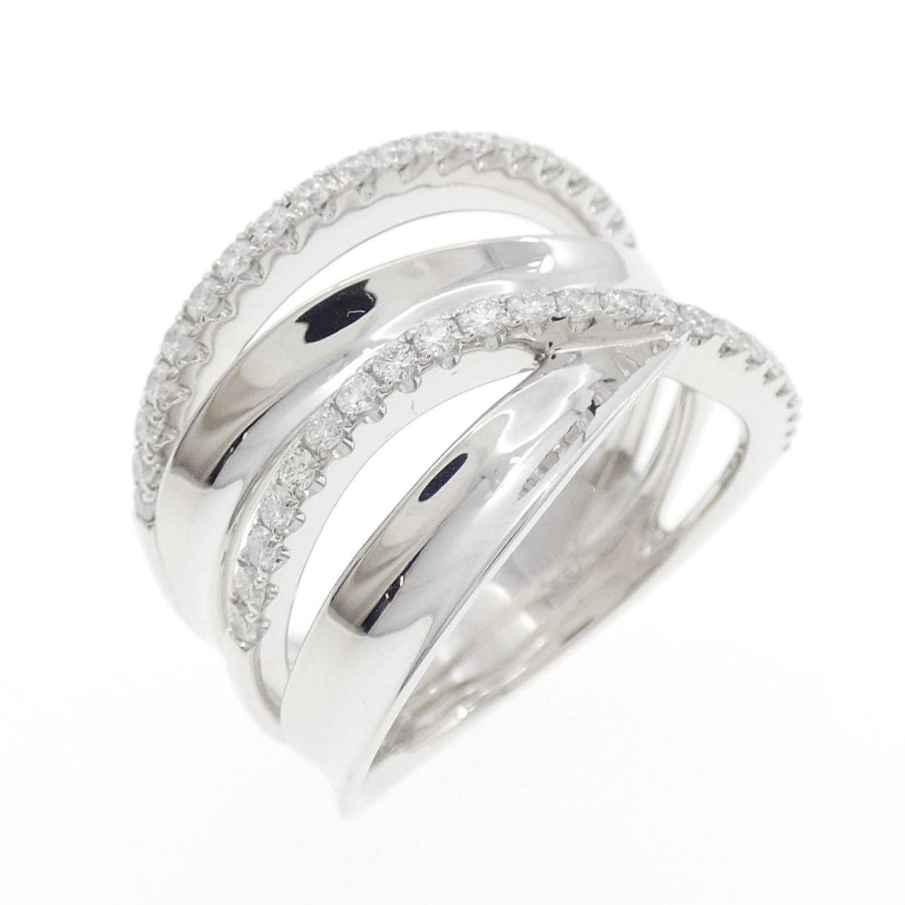 750WG ダイヤモンド リング 0.39CT