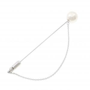 K14WG 白蝶パール ブローチ 9.7mm