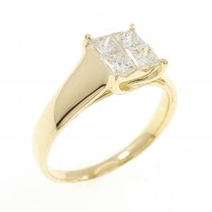 K18YG ダイヤモンド リング 0.70CT