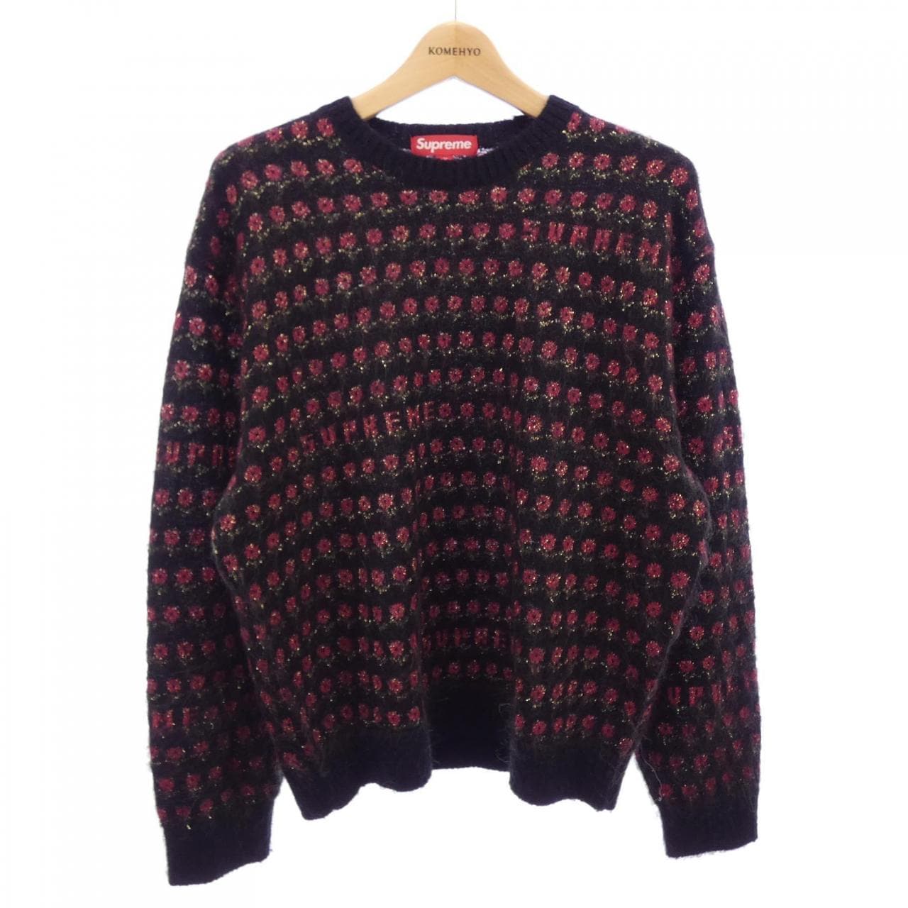 シュプリーム SUPREME Flowers Metallic Sweater ニット