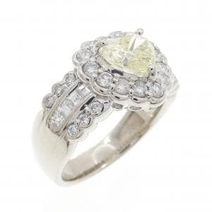 PT900 ハート ダイヤモンド リング 1.007CT
