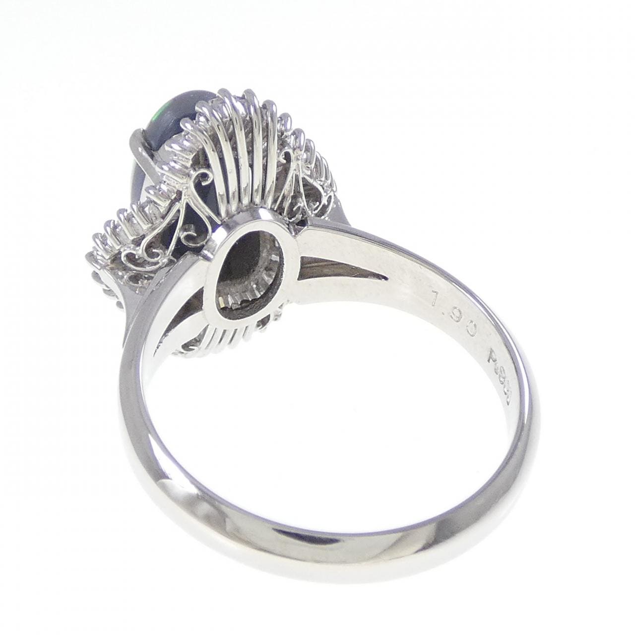 PT900 ブラックオパール リング 1.90CT