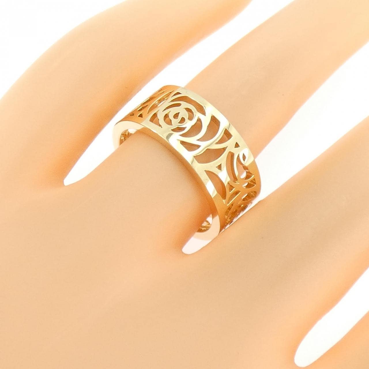 シャネル カメリア ミディアム リング