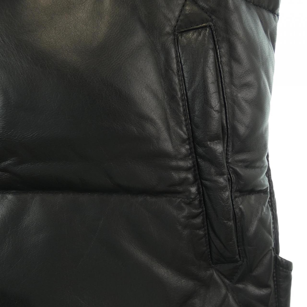 REMI RELIFE Leather Downvest