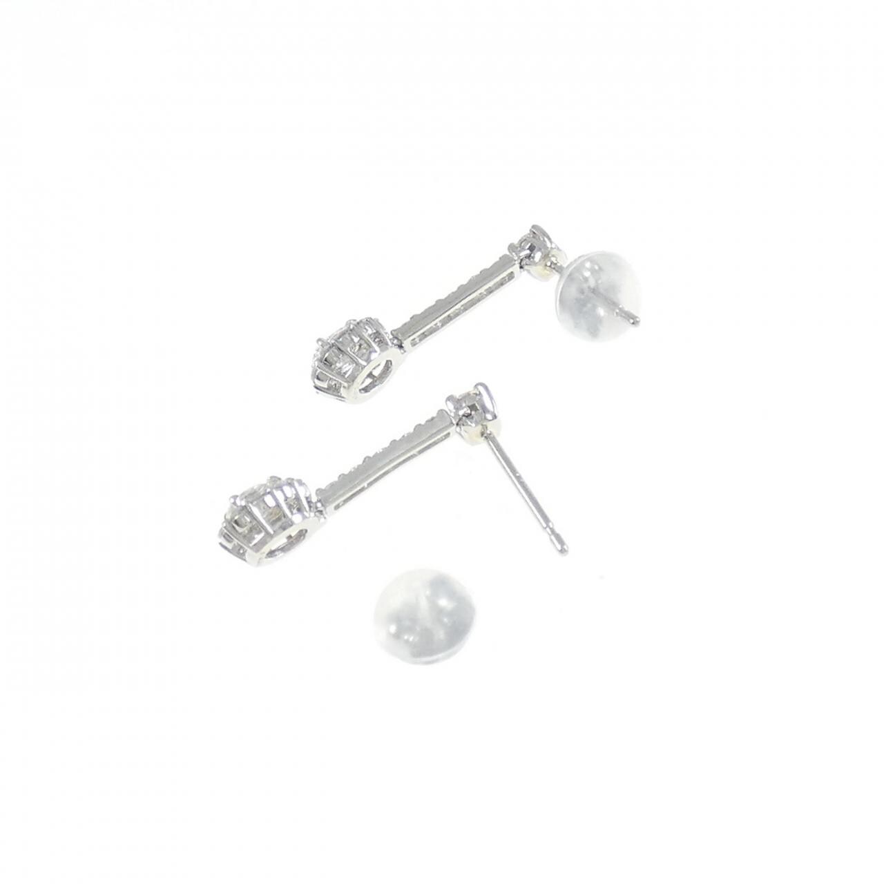 [BRAND NEW] PT900 Diamond earrings 0.60CT