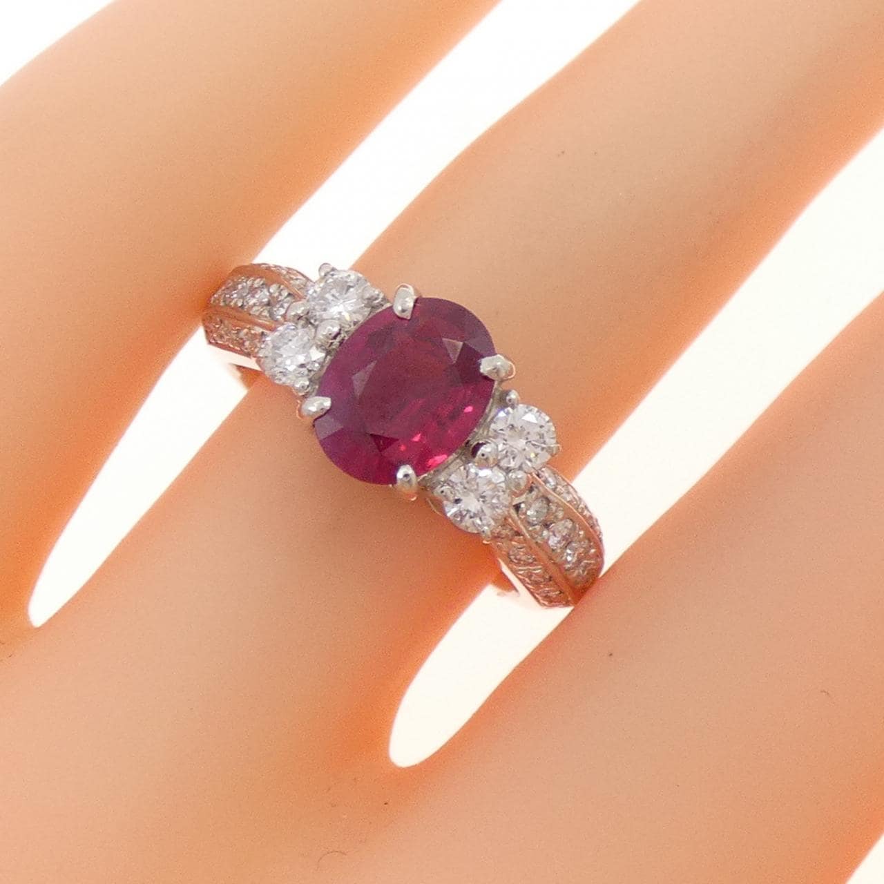 PT900 ルビー リング 1.17CT