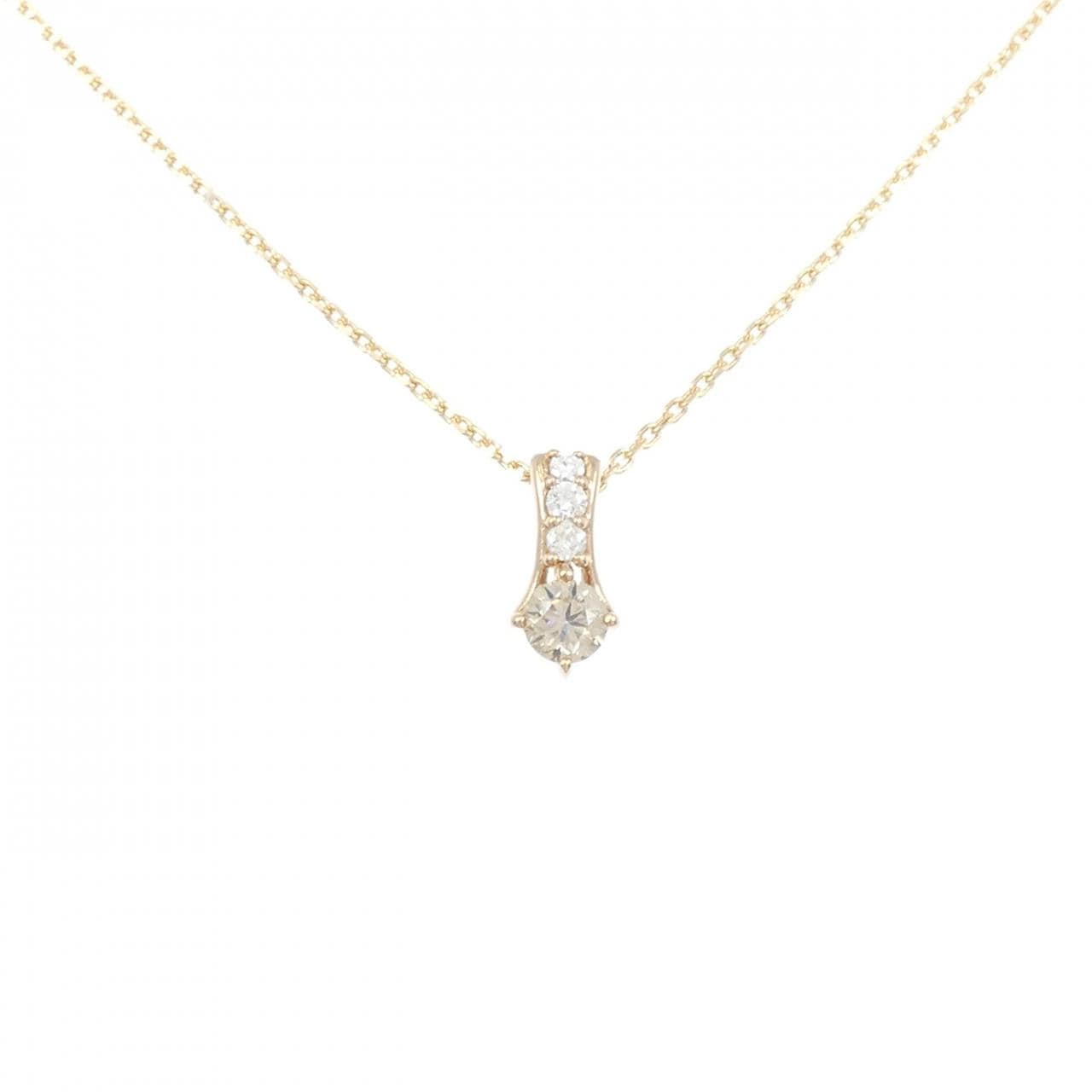 K18PG ダイヤモンド ネックレス 0.30CT