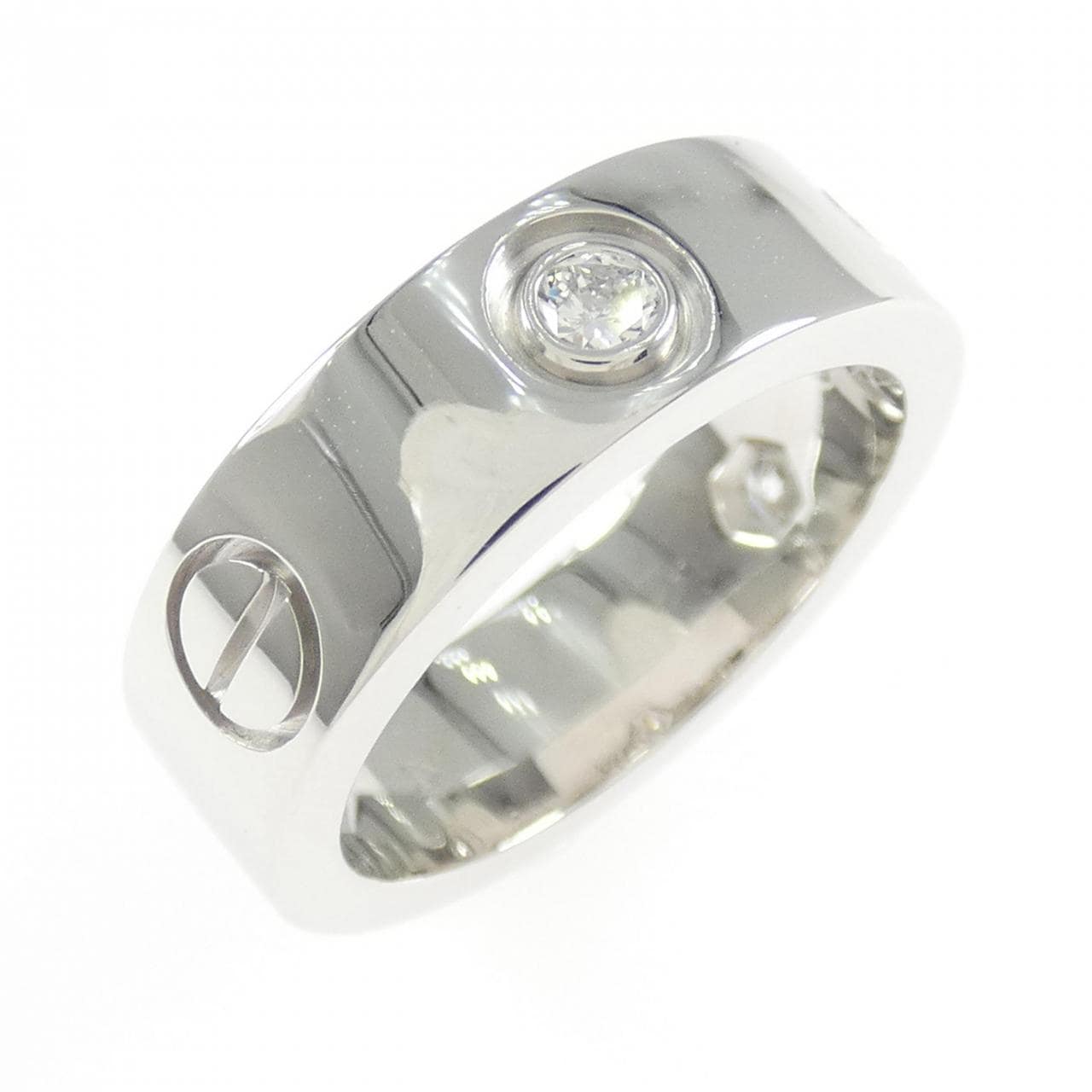 カルティエ ラブ ハーフダイヤ リング