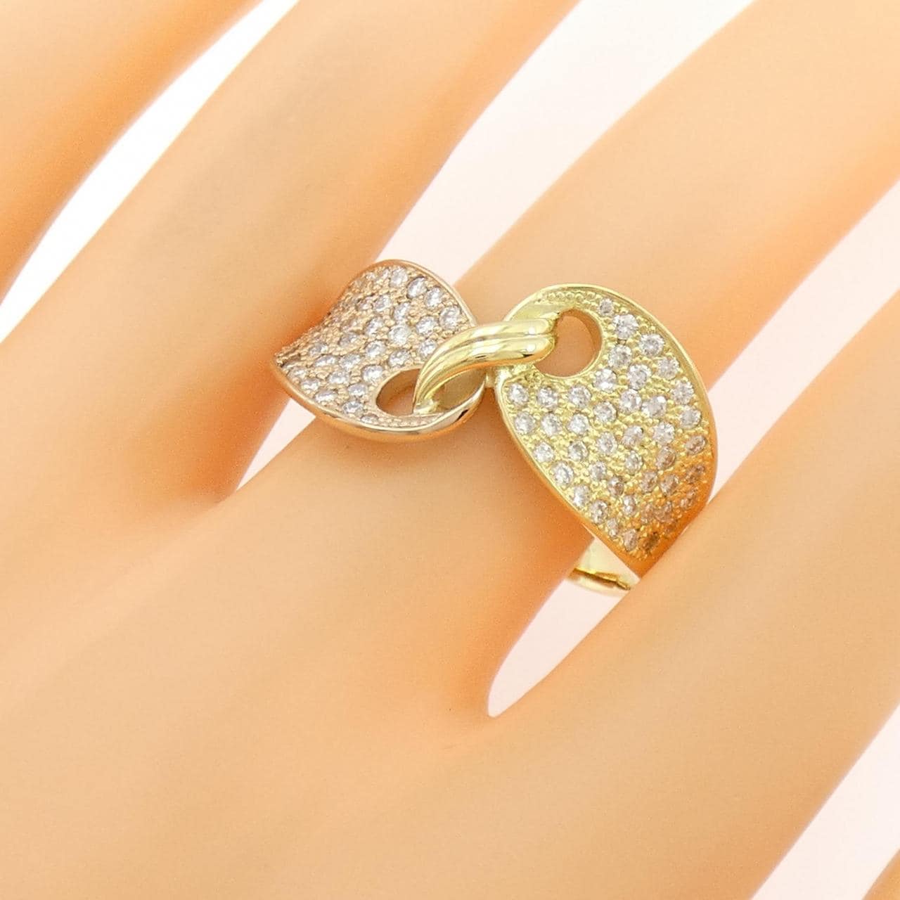 K18YG/K18PG ダイヤモンド リング 1.00CT