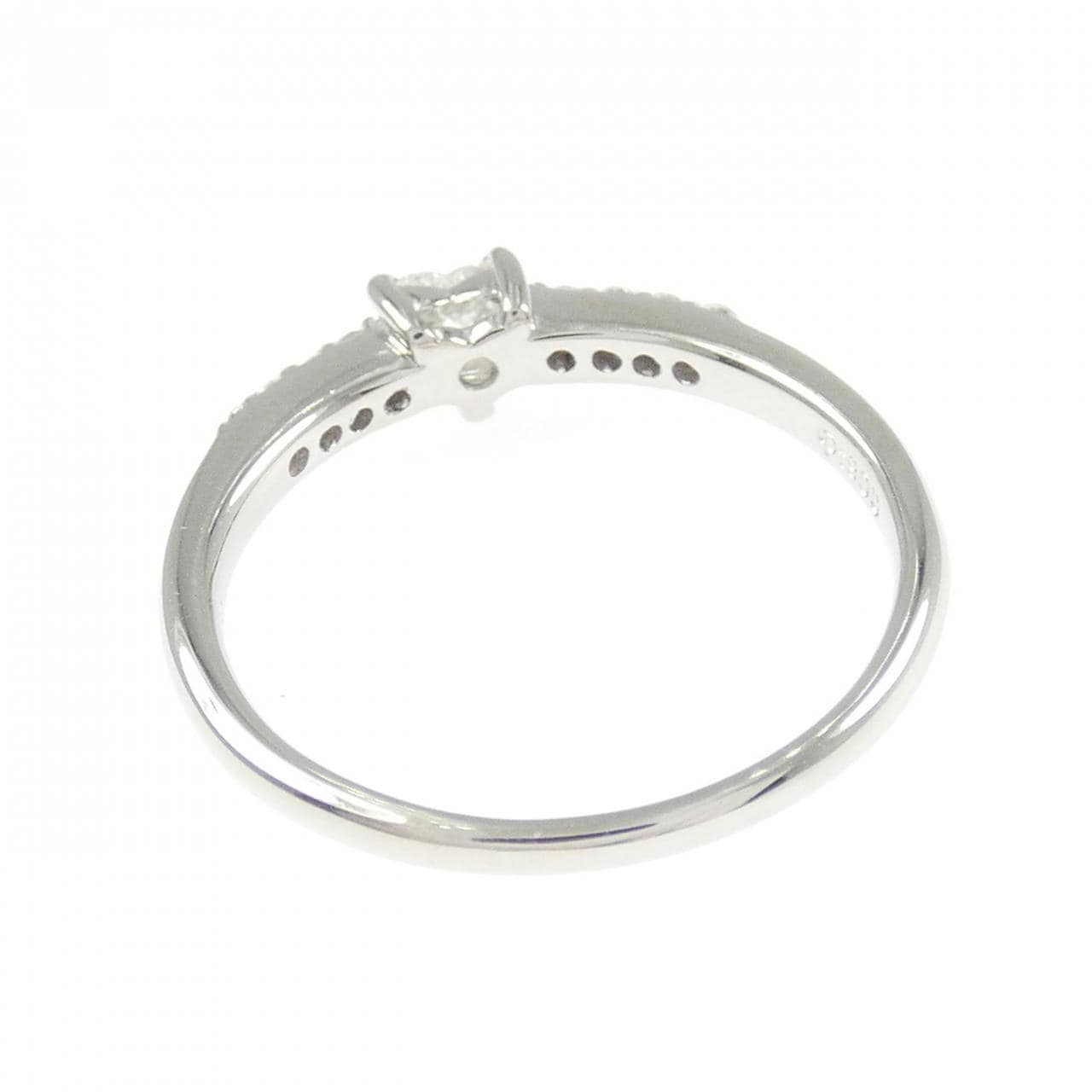 PT900 ハート ダイヤモンド リング 0.15CT