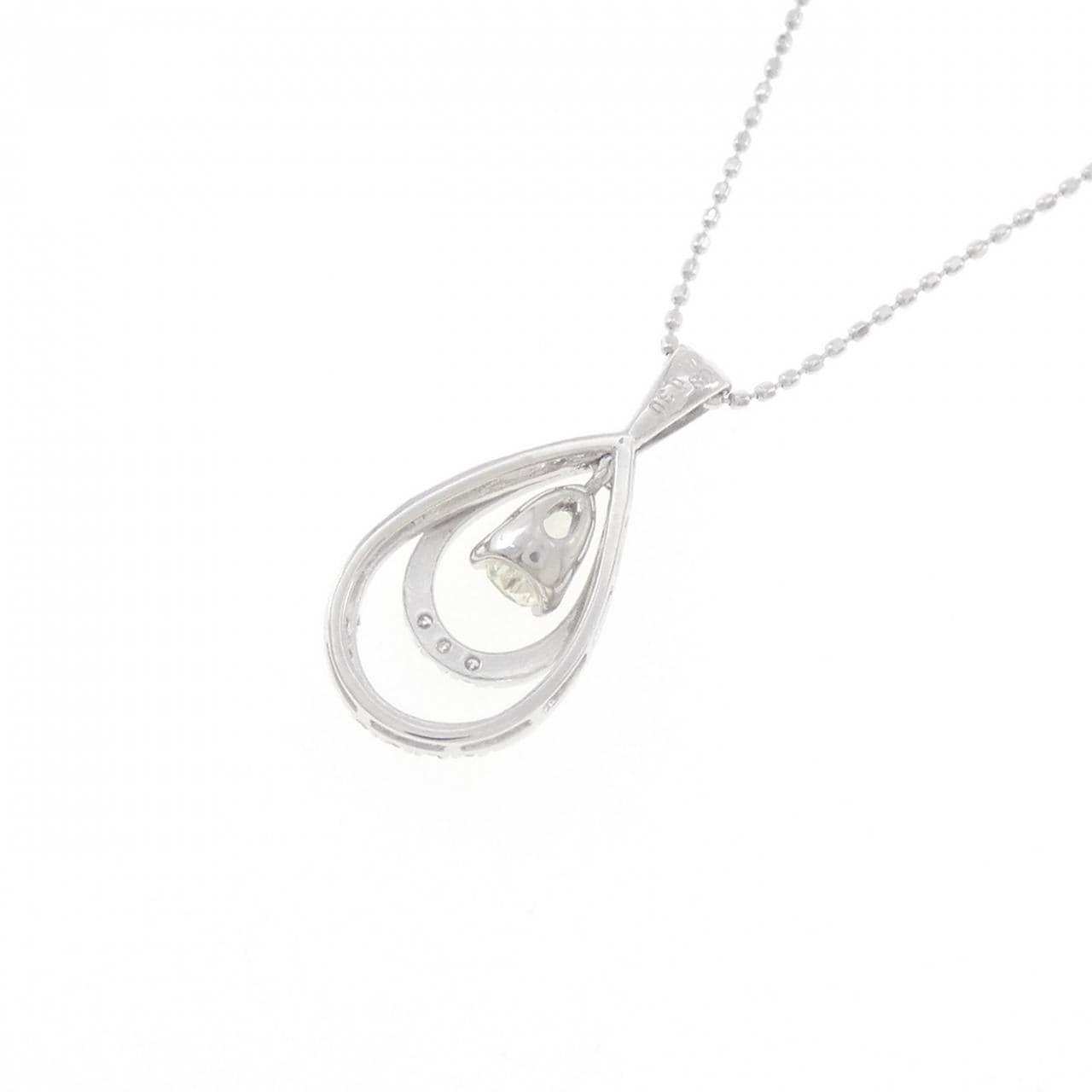 K18WG ダイヤモンド ネックレス 0.30CT
