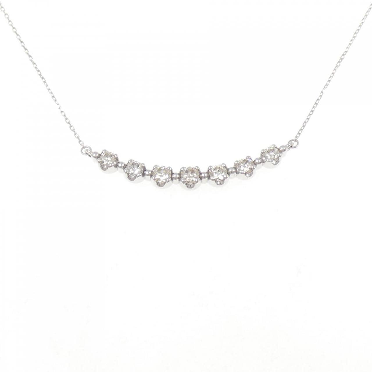 K18WG ダイヤモンド ネックレス 0.30CT