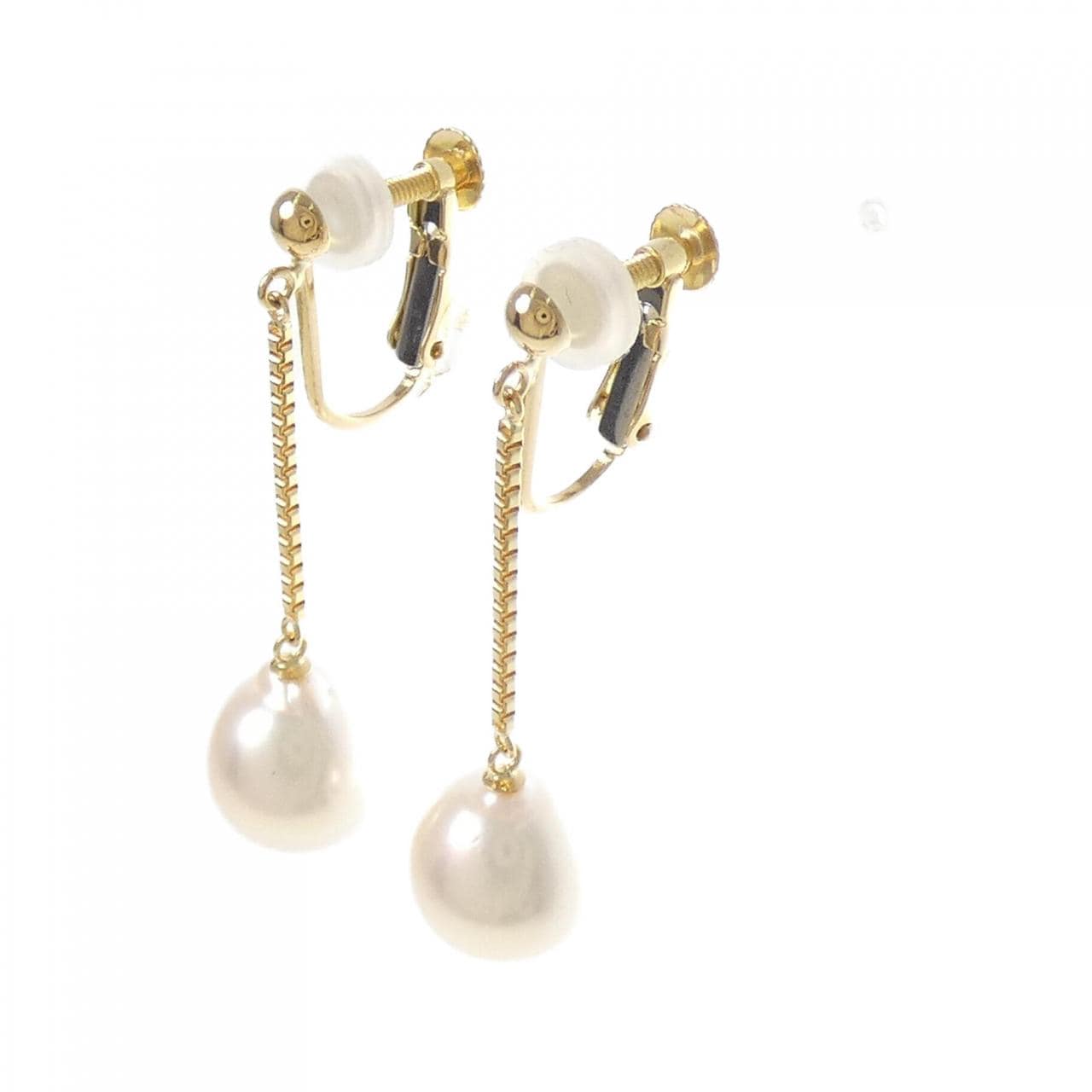 18K Yellow Gold Akoya Pearl Earrings 8.4mm