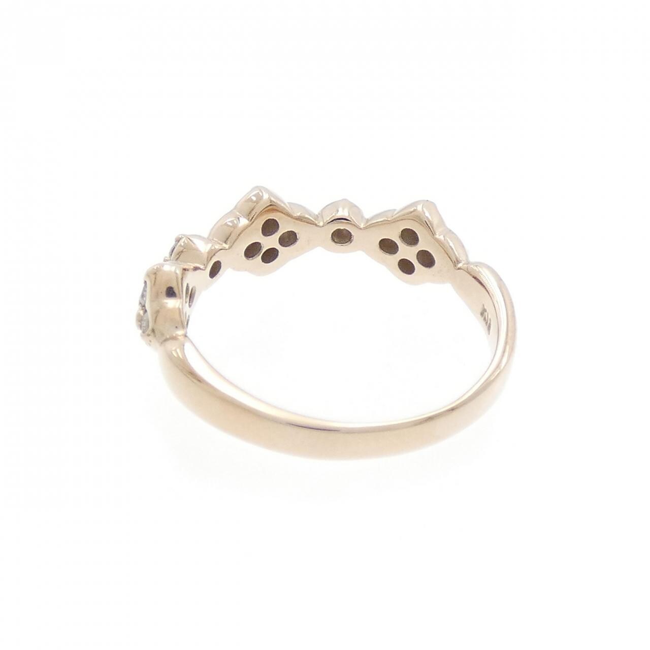 K18PG ダイヤモンド ピンキーリング 0.17CT