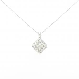 【新品】PT900/PT850 ダイヤモンド ネックレス 0.80CT