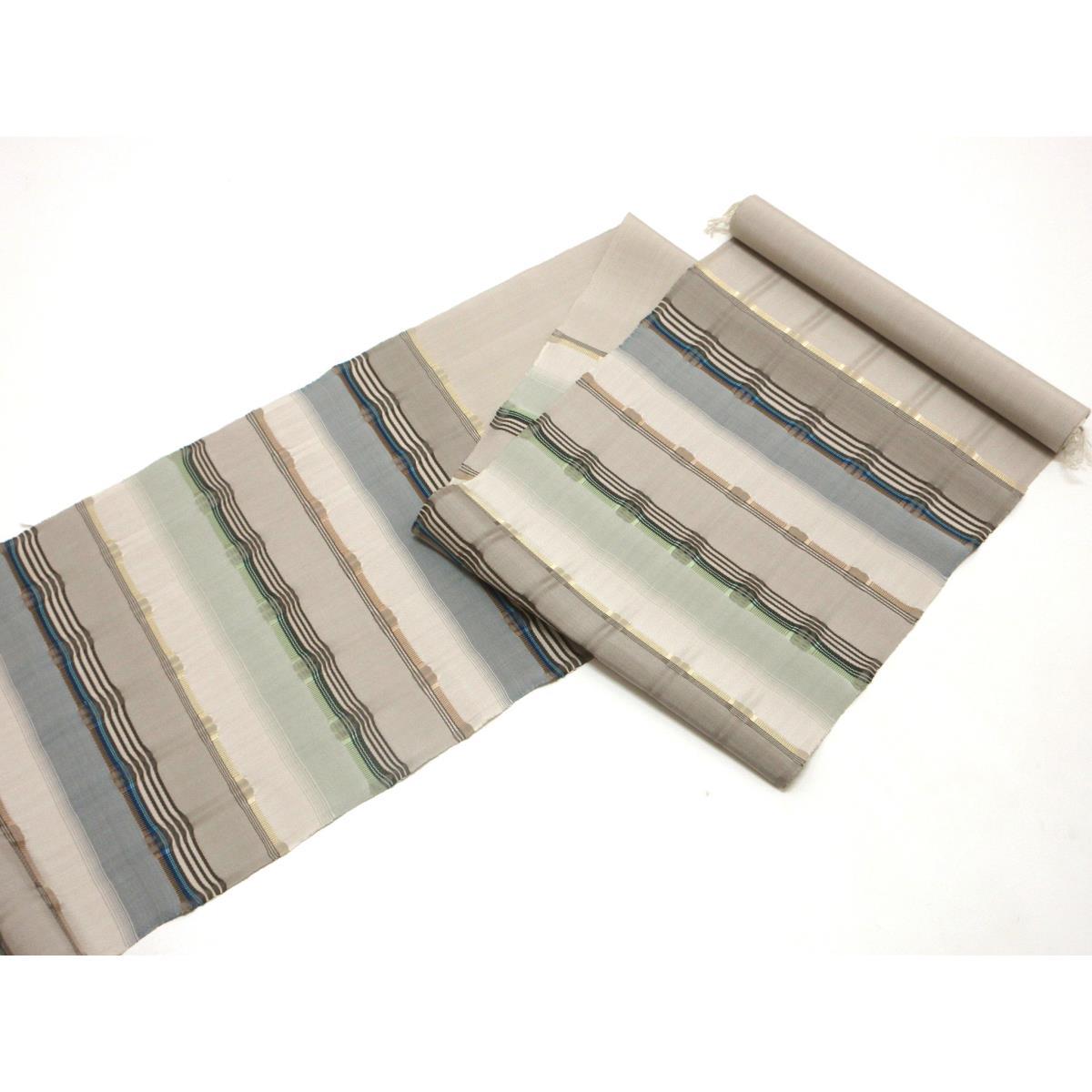 【新品】名古屋帯反物　吉野間道　未仕立て品【藤山千春】