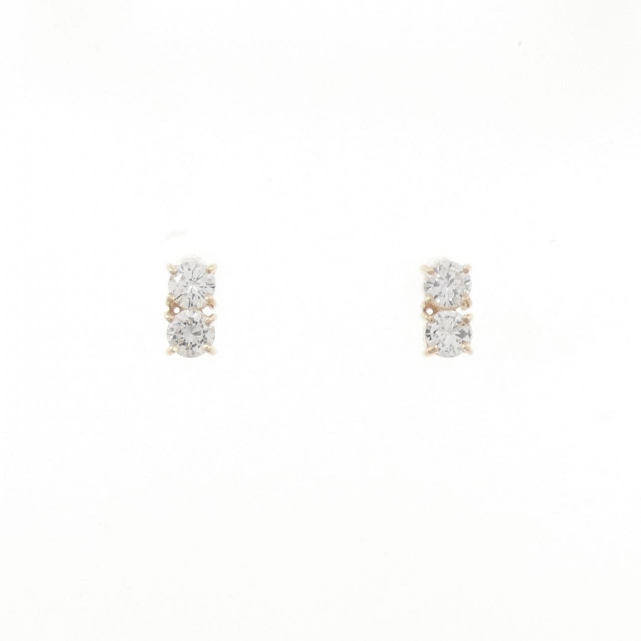 【リメイク】K10YG ダイヤモンド ピアス 0.30CT