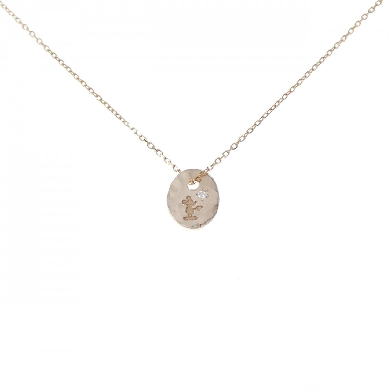 K10YG ダイヤモンド ネックレス 0.01CT