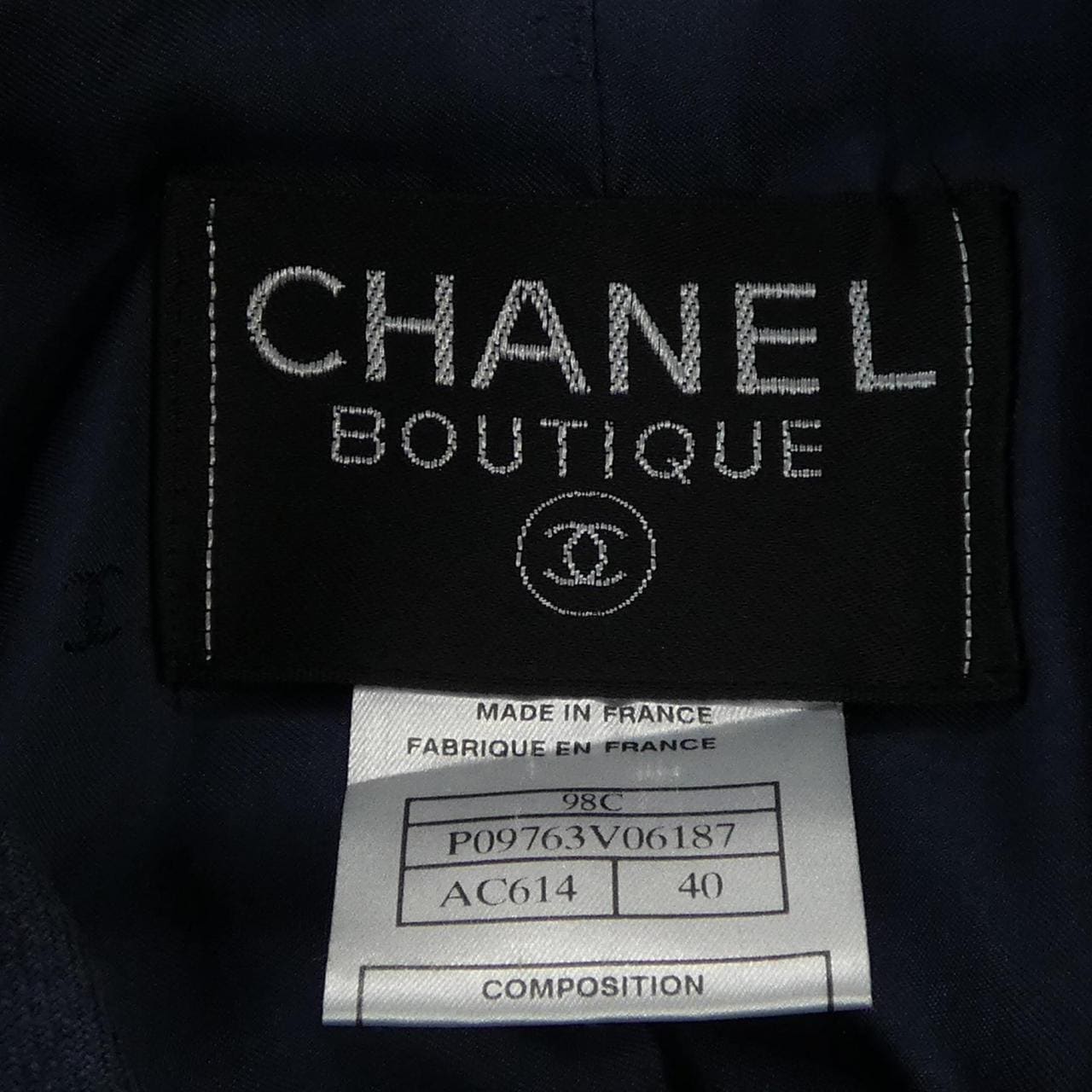 【ヴィンテージ】シャネル CHANEL P09763V06187 98C ジャケット