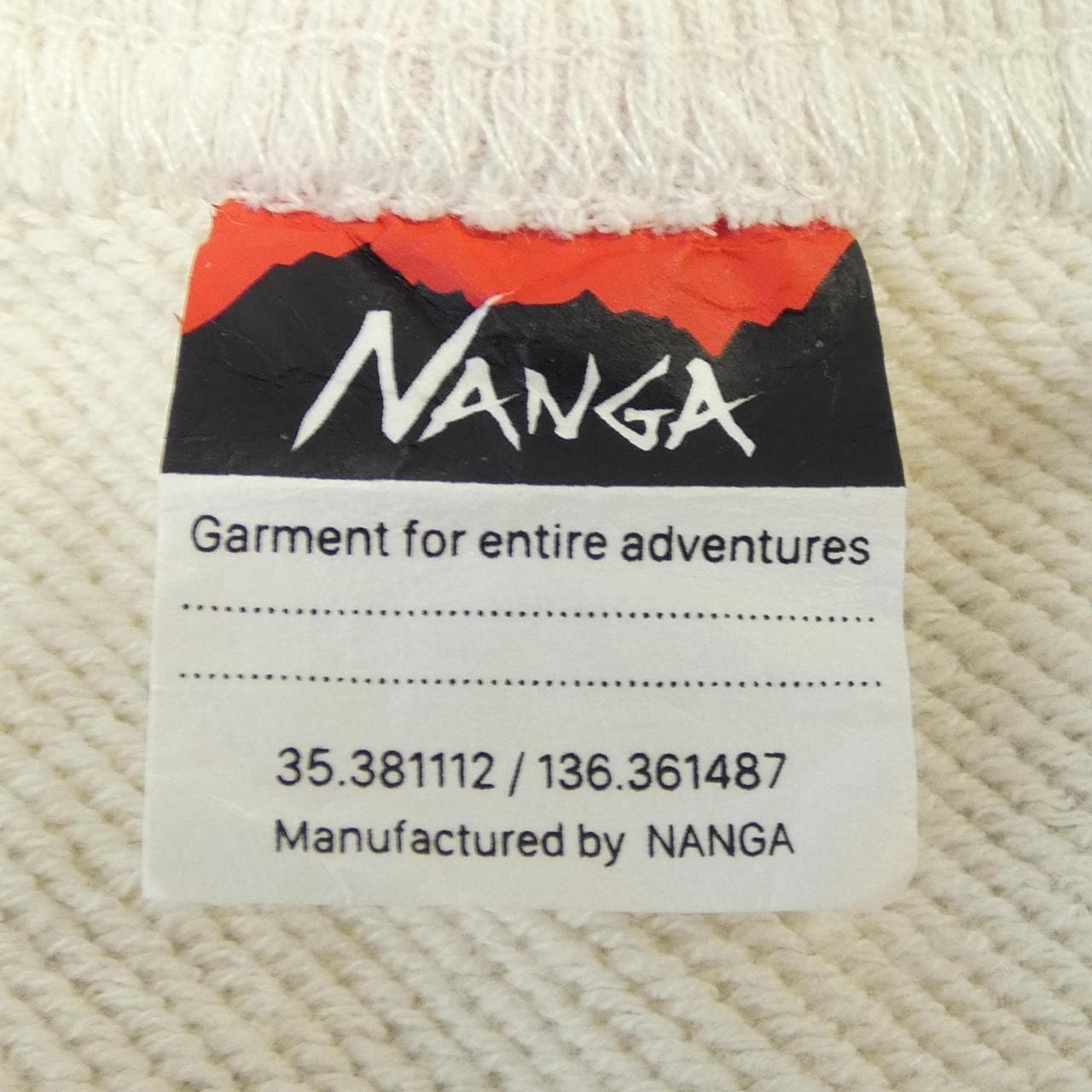 ナンガ NANGA スウェット