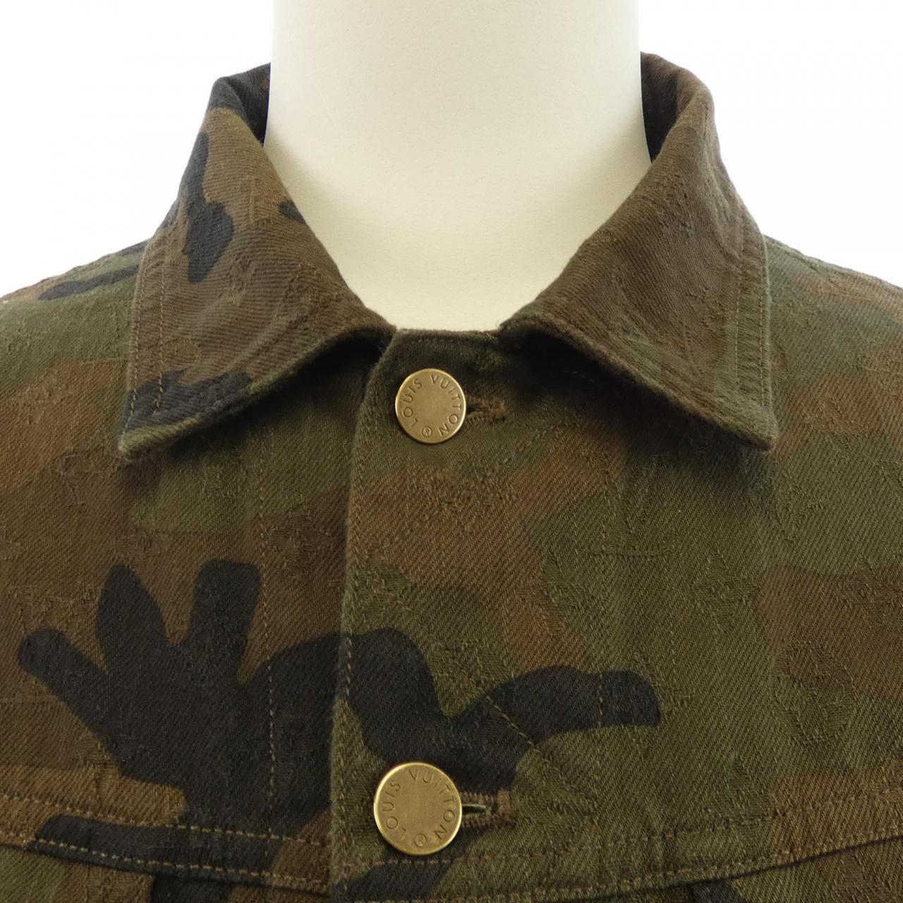 ルイヴィトン LOUIS VUITTON JACQUARD DENIM TRUCKER JACKET HDA91WDSQ SUPREME デニムジャケット