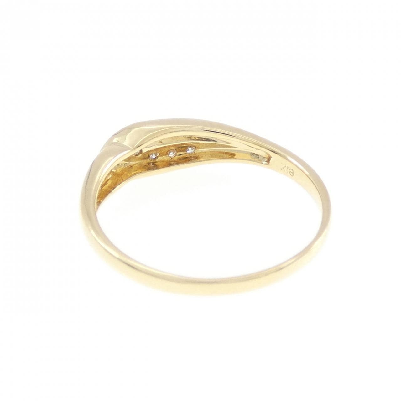 K18YG ダイヤモンド リング 0.04CT