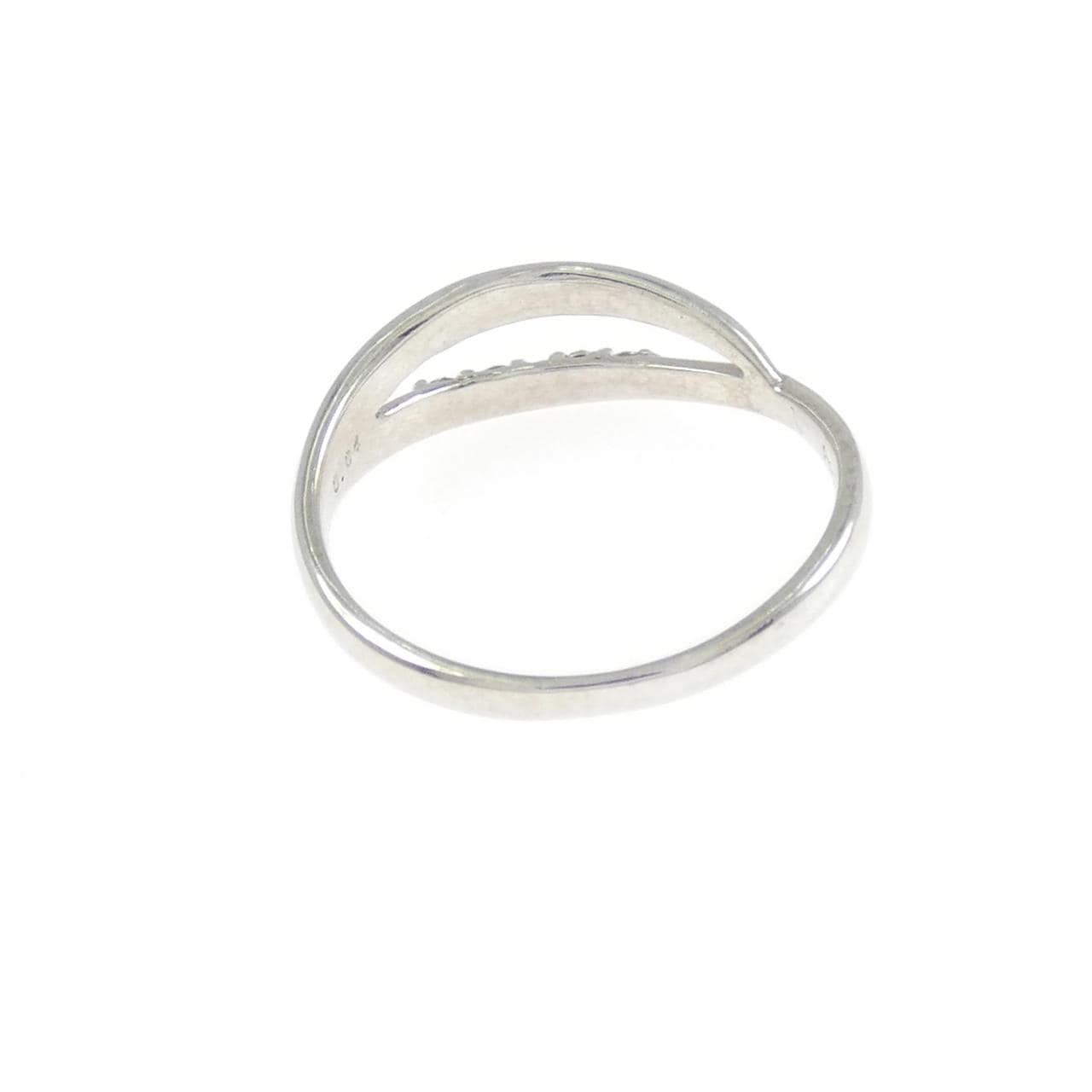 PT900 ダイヤモンド ピンキー リング 0.04CT