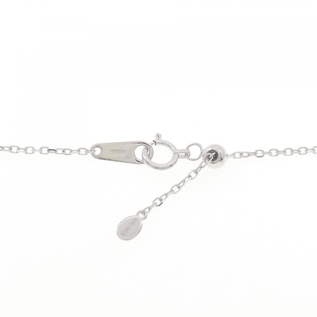K18WG ダイヤモンド ネックレス 0.35CT