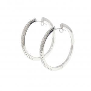 750WG ダイヤモンド ピアス 0.21CT