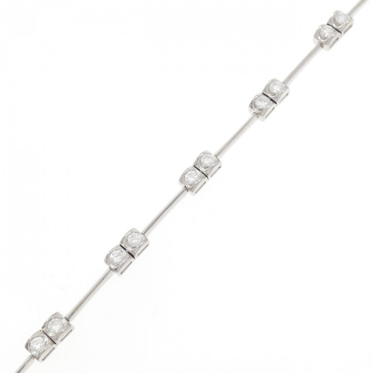 K18WG Diamond bracelet 0.88CT