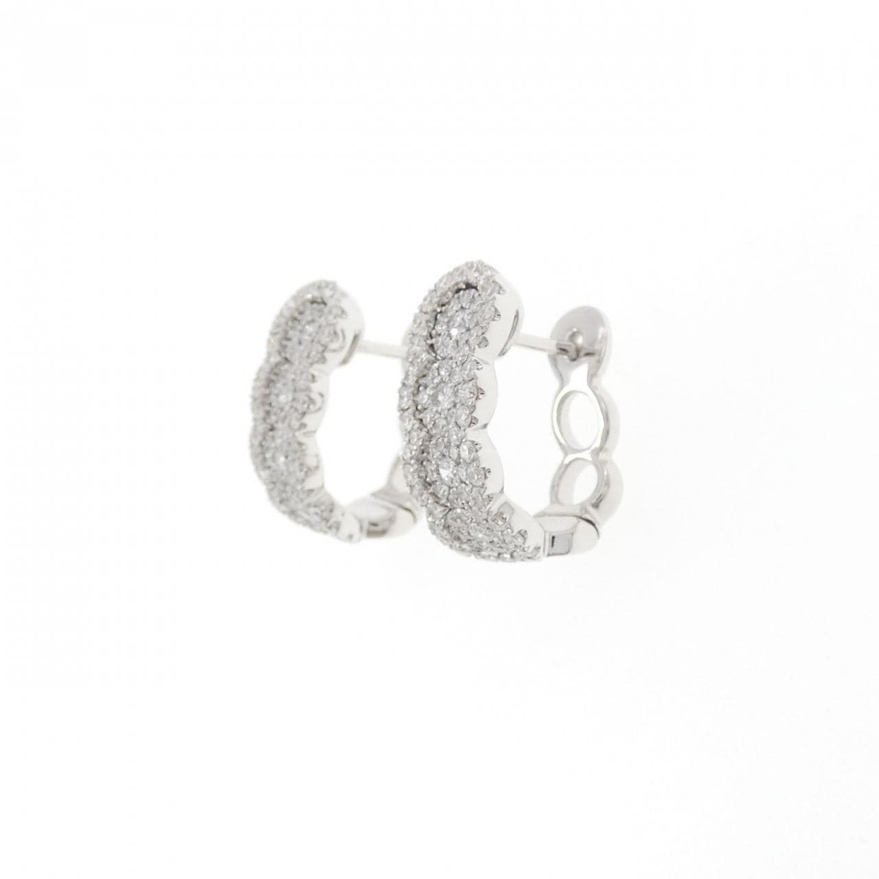 750WG ダイヤモンド ピアス 1.00CT