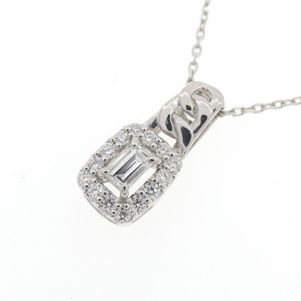 【新品】PT900/PT850 ダイヤモンド ネックレス 0.15CT