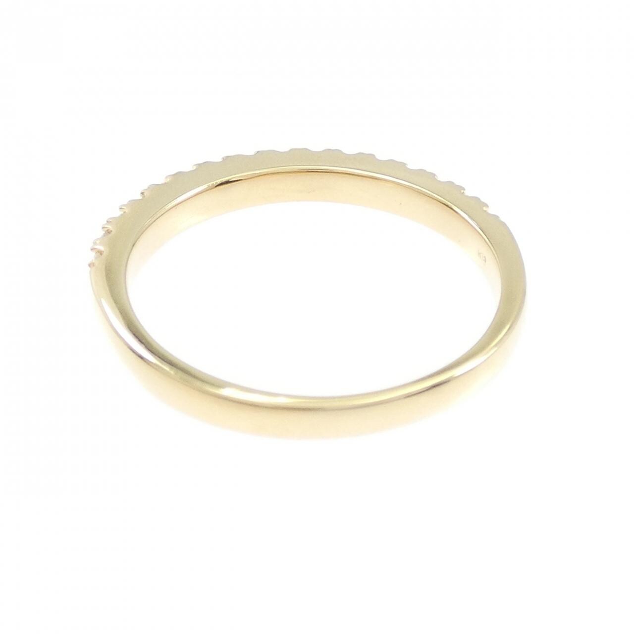【リメイク】K18YG ハーフエタニティ ダイヤモンド リング 0.32CT