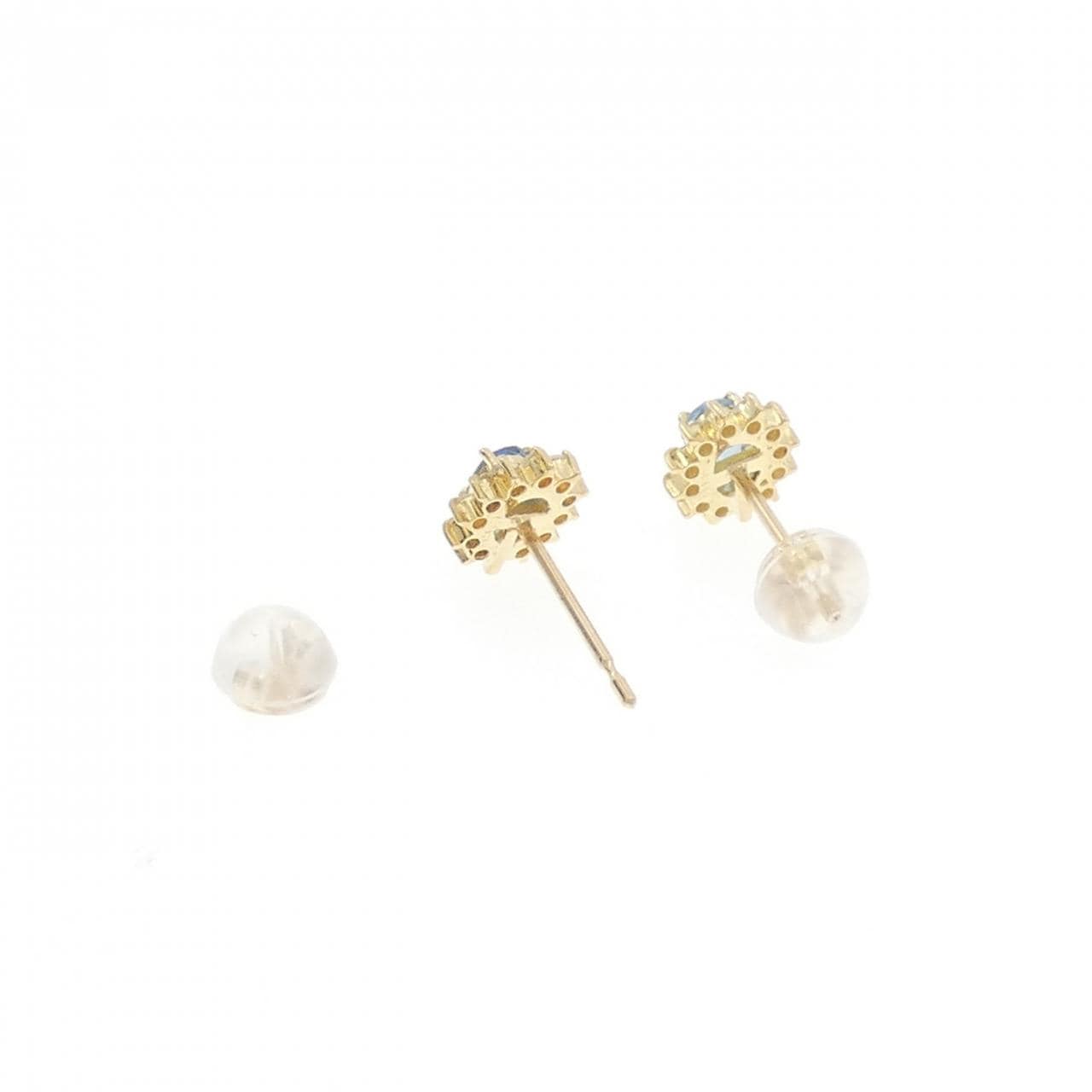 K18YG Aquamarine earrings