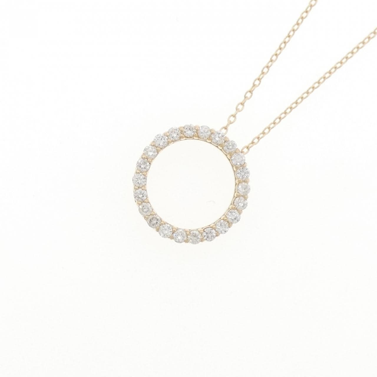 【リメイク】K10YG ダイヤモンド ネックレス 0.30CT