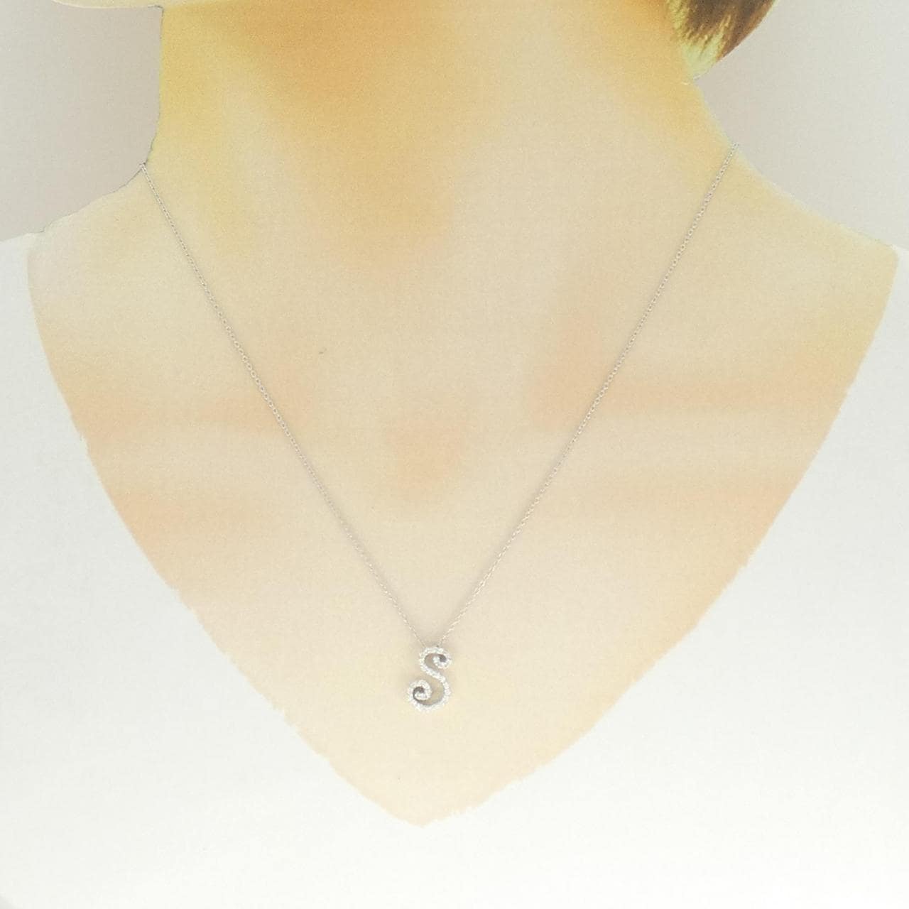 ポンテヴェキオ イニシャル ネックレス 0.14CT