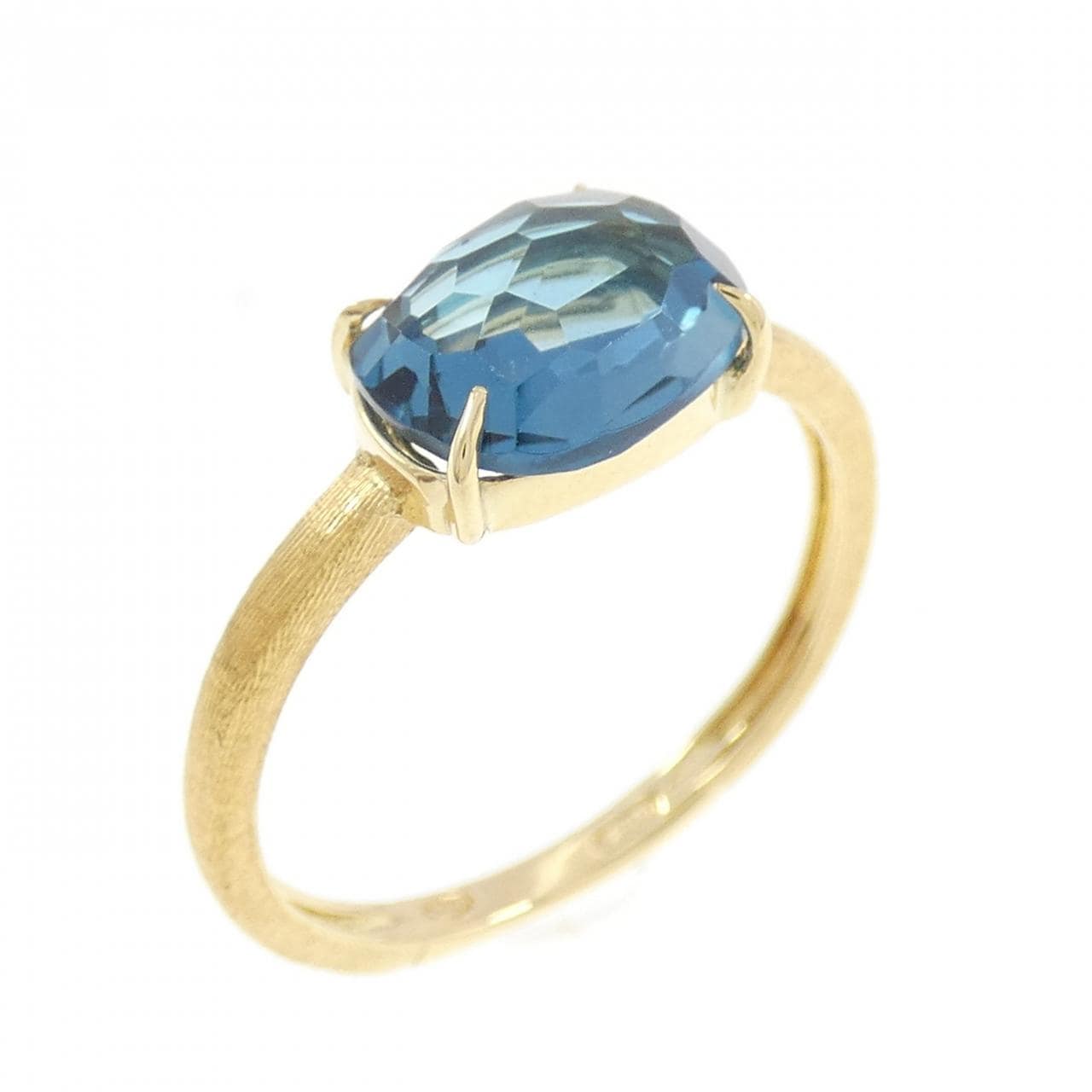 750YG ブルートパーズ リング